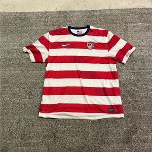 Nike Men's Jersey with Red and White Stripes